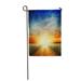 LADDKE Blue Dramatic Road in Field Ripe Yellow Wheat Green Sky Dirt Garden Flag Decorative Flag House Banner 28x40 inch