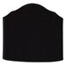 Black Silk 6 Inch Wall Sconce Shield Lamp Half Shade