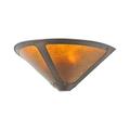 Meyda 17 Inch W Van Erp Amber Mica Wall Sconce Wall Sconces