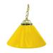 Trademark Global Plain Yellow 14 Single Shade Bar Lamp - Brass Hardware