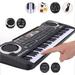 Keyboard Piano 61 Key Premium Piano Keyboard Electric Keyboard Built-in Dual Speakers for Beginner/Professional-Black