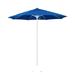 California Umbrella Venture 7.5 White Market Umbrella in Blue