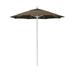 California Umbrella ALTO758170-5425 7.5 ft. Fiberglass Pulley Open Market Umbrella - Matted White and Sunbrella-Cocoa