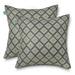 Duck Covers Water-Resistant Accent Pillows 18 x 18 Inch 2 Pack Moonstone Mosaic