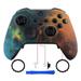eXtremeRate Gold Star Universe Patterned Faceplate Soft Touch Front Shell for Xbox One Elite Series 2 Controller Model 1797 Xbox One Elite Series 2 Core - Thumbstick Accent Rings Included
