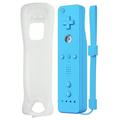 Bonacell Wii Remote Controller Wii Remote with Motion Plus for Nintendo Wii and Wii U Wireless Wii Controller with Silicone Case and Wrist Strapï¼ˆBlueï¼‰