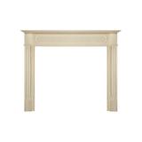 Pearl Mantels Williamsburg Transitional Styled Mantel Surround Constructed With Hand Chosen Grade A Wood and Wood Veneers Unfinished Paint and Stain Grade Interior Opening 56 W x 42 H