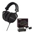Beyerdynamic DT 990 PRO Studio Headphones (Ninja Black Limited Edition) Bundle