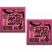 Ernie Ball Super Slinky Electric Guitar Strings Nickel Wound Lot/2 P02223^2