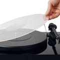 Acrylic Turntable Mat - 11.75 Transparent Vinyl Record Acrylic Mat - Precision Machined Acrylic Turntable Platter Mat w/Record Label Recess - See-Through Record Mat for 12 Turntable Platters