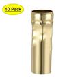 Uxcell 3 Inch Tall E14 Iron Candle Shape Socket Covers for Chandelier Pale Gold 10 Count