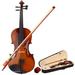 Full Size 4/4 Handcrafted Solid Wood Violin Pack with Case Bow and Rosin