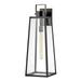 82005BK-Lark-Hugh - 1 Light Large Outdoor Wall Lantern In Transitional Style-25 Inches Tall and 8.5 Inches Wide-Black/Burnished Bronze Finish