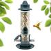 Bird Feeder Finch Feeder Tube Bird Feeder Outdoor Hanging 4 Feeding Ports 13 inches Squirrel Proof Bird Feeders Wild Bird Feeder Bird feeders Outside Hanging Rain Proof Bird Feeder