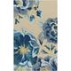 Mark&Day Outdoor Area Rugs 8x10 Wasquehal Cottage Indoor/Outdoor Bright Blue Area Rug (8 x 10 )