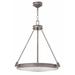 4 Light Medium Pendant in Traditional-Mid-Century Modern Style 21.5 inches Wide By 24.5 inches High-Antique Nickel Finish Bailey Street Home