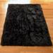 Walk on Me Indoor/Outdoor Solid Print Area Rug Black 2 x 4