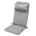 Klear Vu 3-Piece Outdoor Adirondack Chair Cushion Set Wellfleet Bay Woven Revolution Performance Fabric Gray