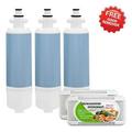 Replacement Water Filter For LG LFX29927ST -by Refresh (3 Pack)