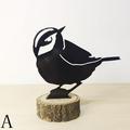 Elegant Bird Silhouettes Garden Decor Bird Art Sculpture Bird Silhouettes Art for Lawn Patio Branch Decoration Ornament