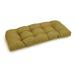 Blazing Needles 42 x 19 in. U-Shaped Solid Spun Polyester Tufted Settee & Bench Cushion Avocado