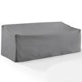 Afuera Living Vinyl Polyester Fabric Outdoor Sofa Cover in Gray