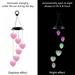 Color Changing Solar Power Wind Chime Crystal Ball Wind Chime Wind Mobile Portable Waterproof Outdoor Windchime Light for Patio Yard Garden Home