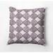Simply Daisy Cowry Check Outdoor Pillow Purple/White 14 in x 20 in