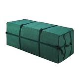 Christmas Tree Storage Bag- For 7.5 FT Artificial Trees- Quality Green Canvas & Binding Straps-Protects Holiday Decorations & Inflatables by Elf Stor
