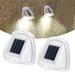 KTCINA 2pcs Solar Wall Light Outdoor Auto ON/OFF Solar Deck Light IP65 Solar Fence Light for Patio Stairs Yard