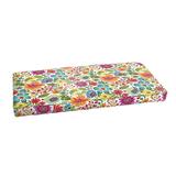 Humble and Haute Galliford Multi Floral Indoor/ Outdoor Bench Corded Cushion 48 in w x 19 in d