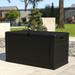 Emma + Oliver 120 Gallon Black Plastic Deck Box for Outdoor Patio Storage & Deck Organization