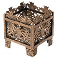 Outdoor Living Butterfly Square Plant Stand Flower Planting Pot Antique Bronze