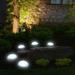 BIGTREE Solar Ground Walkway Lights Multicolor Half Ball Light Lawn Lamp 5 LED Plastic Waterproof US