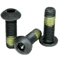 Nylon Patch Socket Button Head Cap Screw 4-40 x 1/4 Alloy Steel Black Oxide Hex Socket (Quantity: 1000)