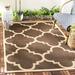 Safavieh Courtyard Becky Quatrefoil Indoor/Outdoor Area Rug 4 x 5 7 Dark Brown