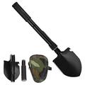 FANCY Outdoor Foldable Shovel Multifunctional Carbon Steel Camping Spade Folding Shovel Camping with Storage Bag Children s Spade for Survival Activities