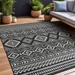 Beverly Rug Outdoor Rugs 6 x 9 Patio Garden Porch Black and White