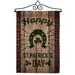 Lucky St. Patrick S Day Garden Flag Set St Patrick 13 X18.5 Double-Sided Yard Banner