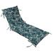 Vargottam Printed Rocking Chair Sofa Cushion With TiesChaise Recliner Quilted Thick Padded Seat Cushions Recliner Garden Outdoor Terrace Bench Cushion 74 X 23 inches-Teal Green