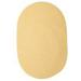 Colonial Mills Boca Raton Solid Oval Rugs 2x3 - Pale Banana