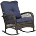 Teal Island Designs Madden Blue Outdoor Rocking Chair