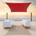 Colourtree Custom Size 8 x 21 Rectangle Red Sun Shade Sail Canopy UV Air & Water Permeable - Commercial Standard Heavy Duty - 190 GSM - 3 Years Warranty ( We Make Custom Size )