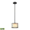 Elk Lighting Mirage Tiffany Bronze Pendant Light w/ 1 LED Light - 70224/1-LED