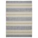 Linon Outdoor Washable Area Rug Collection Ivory and Blue 3 x 5