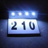 LED Door Lamp Solar Powered Home Garden Address Wall-Light House Number Sign