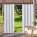 SHANNA Indoor/Outdoor Curtains - Grommet Top Waterproof Windproof Privacy Blackout Drapes for Garden Porch Gazebo Patio White 52*84 in 2 Panel