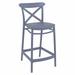 Compamia Cross Indoor Outdoor Counter Stool Dark Gray