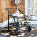 SAFAVIEH Lodi Modern Outdoor Patio Tiered Tea Cart Black