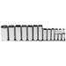 Proto 13 Piece 3/8 Drive Deep Well Socket Set 6 Points 1/4 to 1 Range Measurement Standard